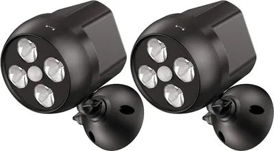 Produktbild von Außen-Wandleuchte 2x4 LEDs Bewegungsmelder für Aussen,Batteriebetriebene Aussenlampe