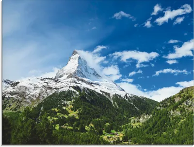 Produktbild von ARTland Glasbild Matterhorn Größe: 60x45 cm