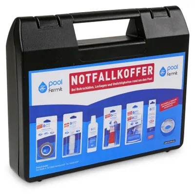 Produktbild von Pool Reparaturset 7-teilig für Leckagen, Risse, Rohrschäden, unter Wasser, bis 20 bar