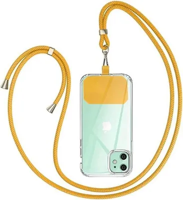Produktbild von Handykette zum Umhängen Gelb - Universal - Smartphone - Kette - Hülle - Kordel