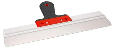 Immagine prodotto di Spatola Levior in acciaio inox con rinforzi e angoli arrotondati, 400 mm.
