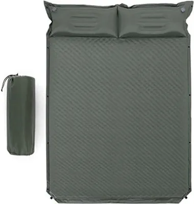 Produktbild von Selbstauflügelbare Campingmat - mit Kissen - wasserdicht - Luftmatratze - Campingmatratze - 2 Personen - Schlafsack für Camping, Wandern, Strand, Reisen