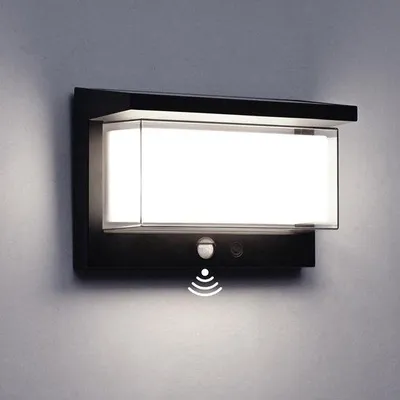 Image de Lampe d'extérieur Azomor Solar avec détecteur de mouvement et éclairage LED automatique