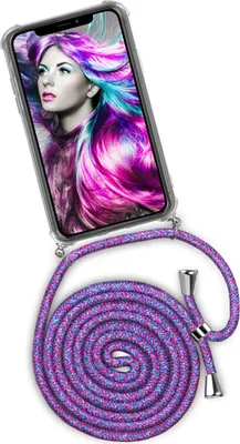 Produktbild von TWIST-Case + TWIST-Cord für iPhone Xr, Farbe:Crazy Unicorn (Silber)