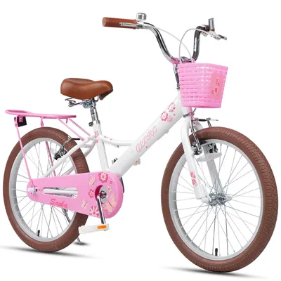 Produktbild von Mädchenfahrrad mit Korb und Stabilisatoren, 12-20 Zoll