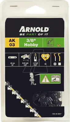 Produktbild von 3/8 Zoll 1,3 mm Kettensägekette – 55 Treibglieder – halbrunde Schneider