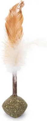 Image de Beeztees Catnip Ball+Matatabi avec plumes - Jouet pour chats - 16 cm