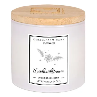 Produktbild von Duftkerze Trendglas - Weihnachtstraum weiß