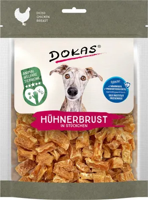 Produktbild von Dokas Dog - Snack Hühnerbrust in Stücken 7St | 7x170g