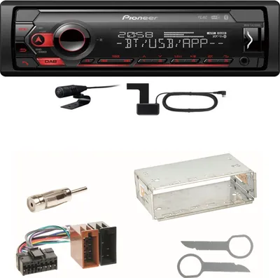 Produktbild von Pioneer MVH-S420DAB Bluetooth DAB+ Einbauset für Mercedes SLK R170 W208 W210