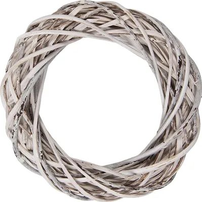 Immagine prodotto di Decorazione  in rattan naturale Clayre & Eef 6RO0610SW Bianco Ø 20 cm