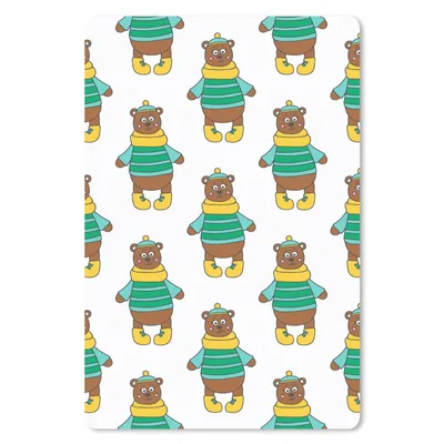 Produktbild von MuchoWow® Mauspad Mousepad Plüschtier - Bär - Muster 18x27 cm - Mousepads - Maus Mat - Pad - Mausunterlage