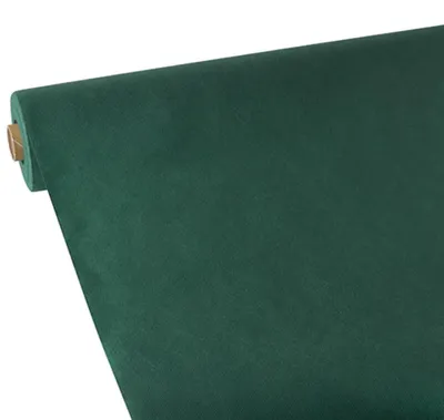 Produktbild von Papstar Vlies Tischdecke dunkelgrün soft selection 25 x 1,18 m