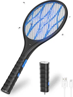Obrázek produktu pro Elektrické lapače hmyzu s LED diodou a funkcí nabíjení přes USB – praktické pro vnitřní i venkovní použití