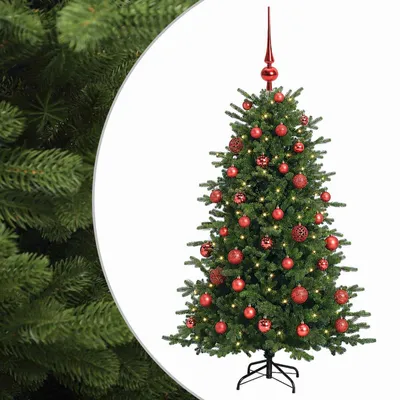 Produktbild von vidaXL Künstlicher Weihnachtsbaum mit Weihnachtskugel 120 cm 150 LEDs