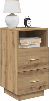 Zdjęcie produktu dla vidaXL Szafka nocna z 2 szufladami dąb Artisan 36x36x68 cm