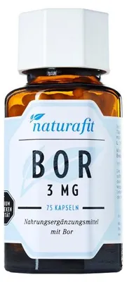 Produktbild von naturafit Bor 3 mg Kapseln, 75 St. Kapseln