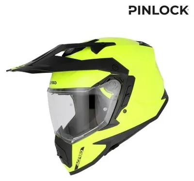Imagen del producto de Casco Enduro ACERBIS Assault, color amarillo flúor brillante, talla M
