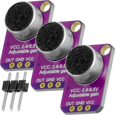 Produktbild von AZ-Delivery Sensoren GY-MAX4466 Elektret Mikrofon, Verstärker Breakout Sensor - kompatibel mit Arduino und Raspberry Pi, 3x Set
