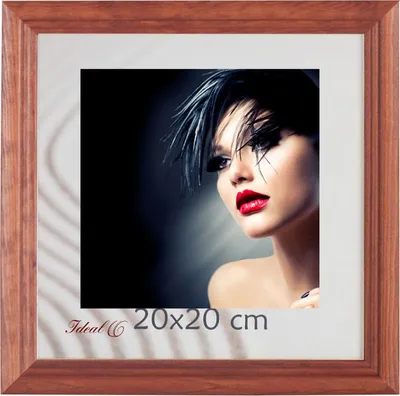 Produktbild von Artos Holz Bilderrahmen Acrylglas Plexi Lifestyle Foto Rahmen Collage Wanddeko Poster - Farbe: Braun | Format: 20x20