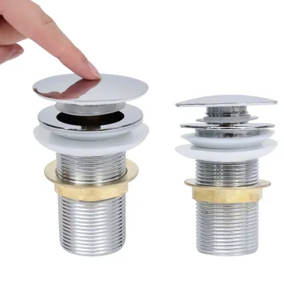 Immagine prodotto di vidaXL Set di scarico senza troppopieno cromo 6,4x6,4x9,1 cm