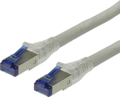Produktbild von ROLINE Patchkabel Cat.6A (Class EA) S/FTP (PiMF), Massivdraht, LSOH, grau, 90 m