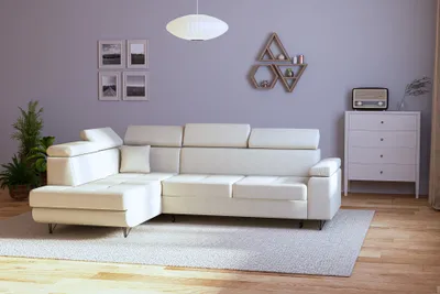 Produktbild von FURMEB24 ECKSOFA CAPRI mit schlaffunktion links 249x184 cm BEIGE savana