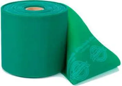 Produktbild von TheraBand® latexfrei Übungsband 22m GRÜN Schwer Sparpack