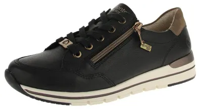 Produktbild von Remonte Damen-TEX-Schnürhalbschuh Schwarz-Weiß-Grau, Farbe:schwarz, EU Größe:45
