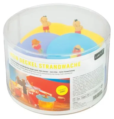 Immagine prodotto di Coperchio in silicone "Strandwache" Display da 24 pezzi, assortiti in 3 colori