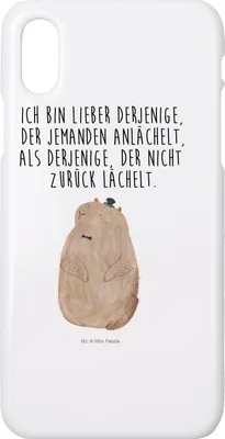 Produktbild von Mr. & Mrs. Panda Iphone 10 Handyhülle Murmeltier - Weiß - Geschenk, X, Hülle, Anstand, Lustige Sprüche, Handy, Freundlichkeit, Cover, Knigge, Respekt, Fröhlichkeit