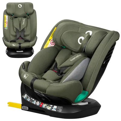 Produktbild von Lionelo Autokindersitz Bastiaan One i-Size, ab Geburt bis 12 Jahren, ab 0 kg bis 36 kg, Dri-Seat, 360 Grad - Grünolive