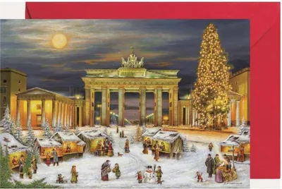 Image de Mini-calendrier de l'Avent « Berlin - Porte de Brandebourg » - Carte de vœux