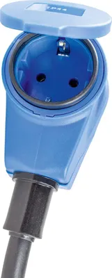 Produktbild von as - Schwabe CEE-Adapterleitung 150cm orange Schutzkontaktstecker CEE-Kupplung