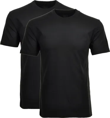 Produktbild von RAGMAN Herren T-Shirt 2er Pack - 1/2 Arm, Unterhemd, Rundhals Schwarz 8XL