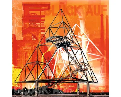 Produktbild von Glasbild Bottrop Tetraeder orange 20x20 cm