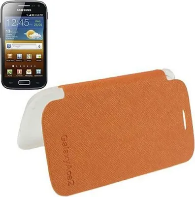 Produktbild von Handyhülle Flip Quer für Handy Samsung Galaxy Ace 2 i8160 orange