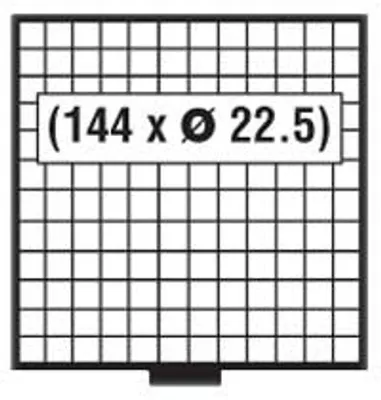 Produktbild von Schublade für Münzen BEBA Maxi 6112 für 144 Stück 22,5 mm Durchmesser