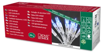 LED Mini-Lichtkette, 35 blaue Dioden, 230V, Innen