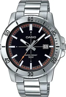 Produktbild von Casio MTP-VD01D-1E2V Men's Enticer Stainless Steel Black Dial Casual Analog Sporty Watch