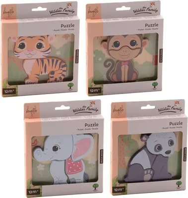 Obrázok produktu pre Joueco Wildies Family Puzzle 4 Rozmanité