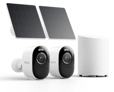 Productafbeelding van Reolink 3K 5MP bewakingscamera voor buiten, met accu en zonnepaneel, voorzien van kleurenweergave bij nacht