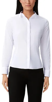 Produktbild von comma Damen 60.2.61.10.100.2137192 Bluse, 0100 weiß, 42