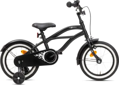 Produktbild von Nogan Rumble Kinderfahrrad – 14 Zoll – Schwarz - komplett mit Stutzräder
