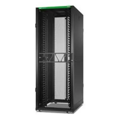 Produktbild von APC NetShelter SX Netzwerkgehäus, 42 HE, 1991H x 750W x 1070D mm, mit Seitenwänden, Schwarz, 52U, Verbessertes Kabelmanagement, 201,5 kg, Weiß