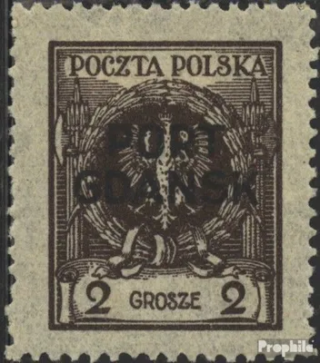Produktbild von Briefmarken Polnische Post Danzig 1925 Mi 2a mit Falz Aufdruckausgabe