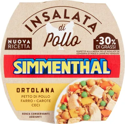 Produktbild von Simmenthal - Piatto Pronto Di Vegetali E Pollo, Con Olio Extra Vergine Di Oliva - 160 G