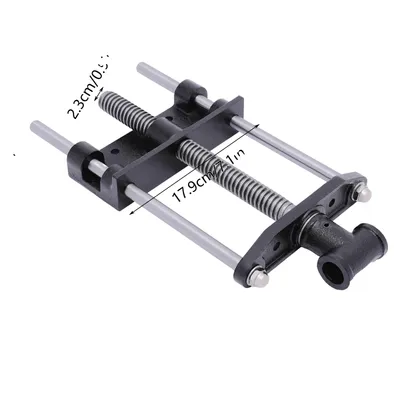 Image de Etabli en bois Serre-joint, construction en acier durable, force de serrage réglable , noir, 7