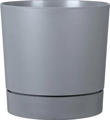 Produktbild von Runder Blumentopf mit Wasserreservoir – – Plano – Ø 39 – 32 L – H 38 cm – Reingrau