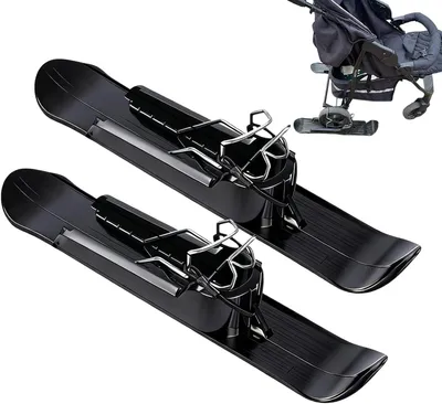 Productafbeelding van Scooter Ski Opzetstuk - Sneeuwslee Conversie - Winter Plezier - 2-in-1 Omvormer - 53 cm - Zwart